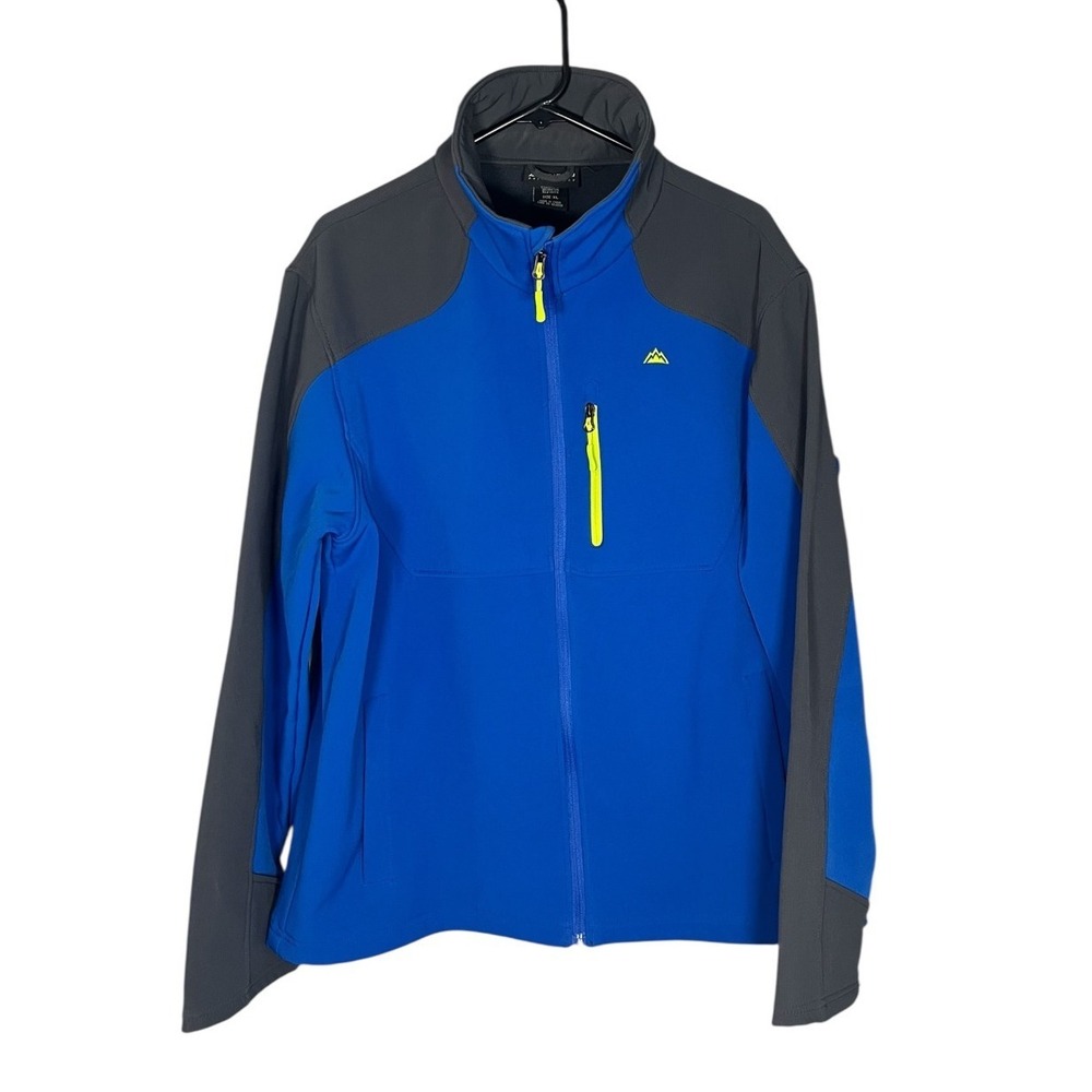 Snozu Performance Men's Soft Shell Full Zip Jacket Outdoor Mountain Logo XL‎